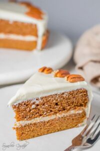 Keto Carrot Cake by SugarlessCrystals