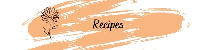 Orange Divider Banners Recipes swirl -
