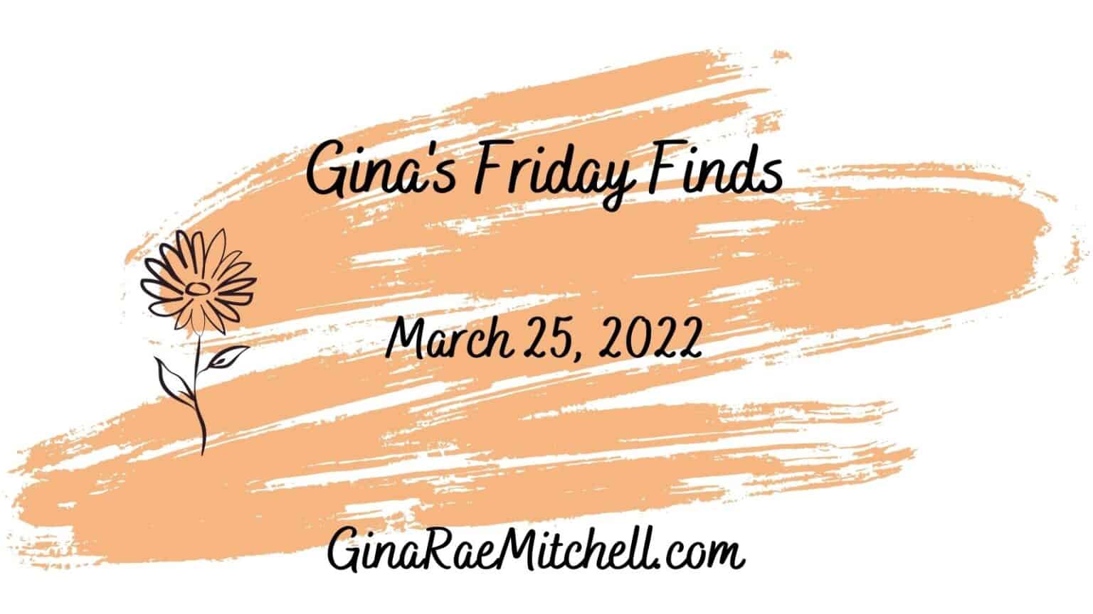 Friday Finds | 25 March 2022 | Best-Sellers, Author News, Recipes, Creative Projects 1 Orange Friday Finds Swirl Dated Banner