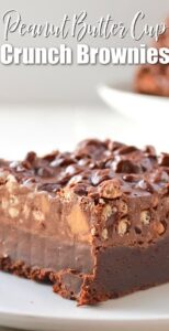 Peanut Butter Cup Crunch Brownies by serenabakessimplyfrom scratch