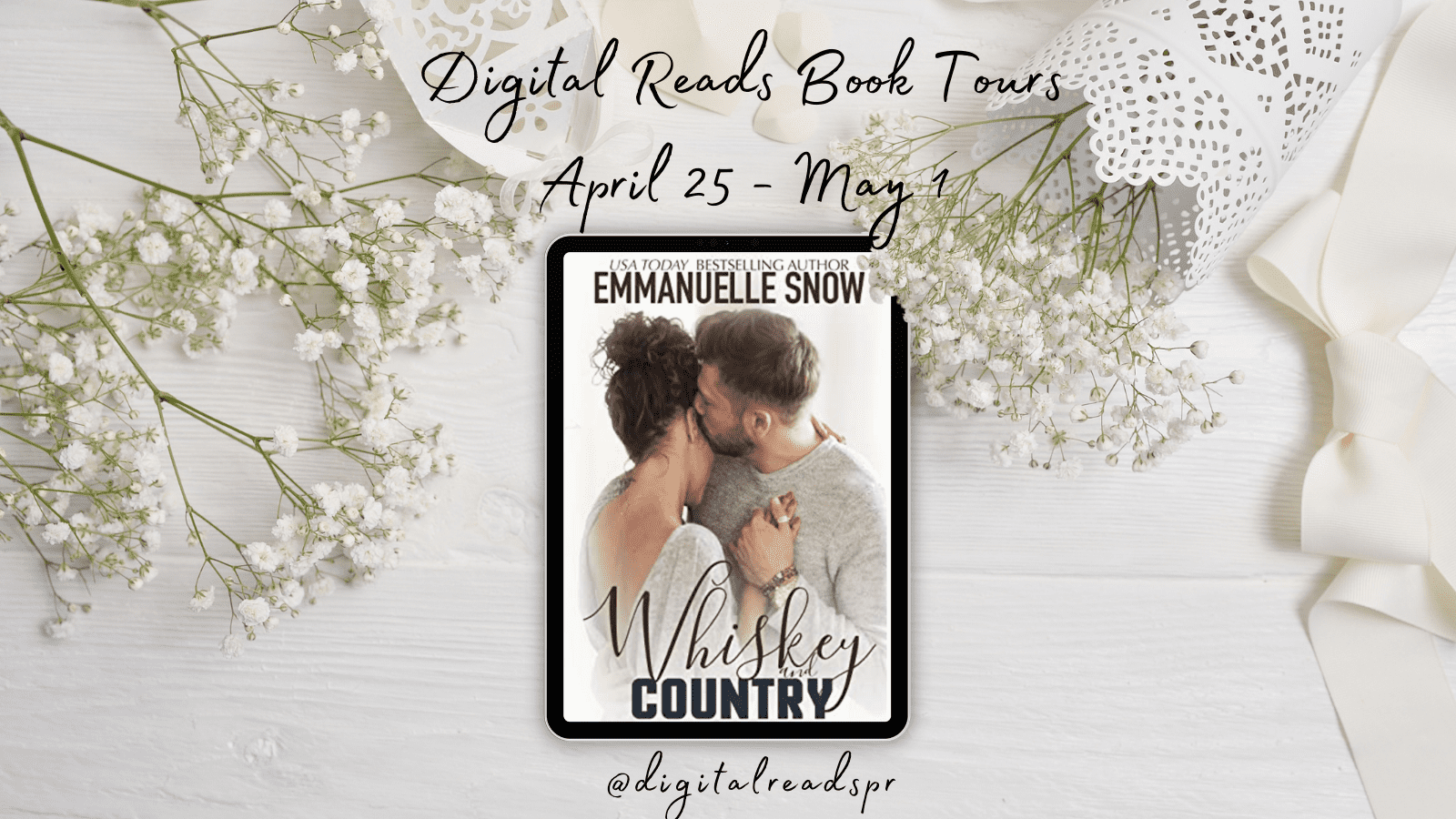 Whiskey and Country by Emmanuelle Snow (Carter Hills Band #3) - Small Town Rock Star Romance Series