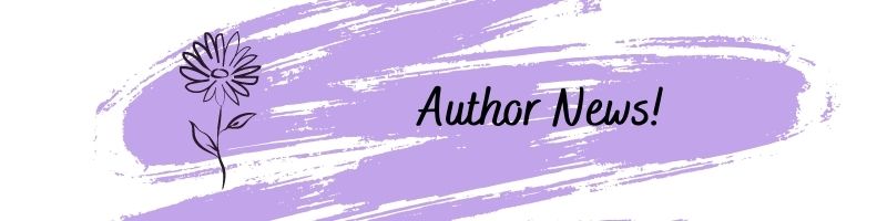 Divider Banners lavender swirl w flower- Author News 6 May 2022