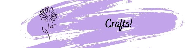 Divider Banners lavender swirl w flower - Crafts