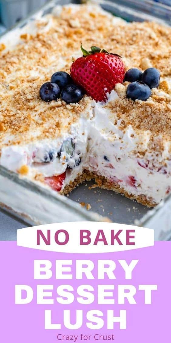 No bake Berry Dessert Lush image