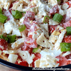 Southern Tomatoe Cracker salad from The southern Lady Cooks image