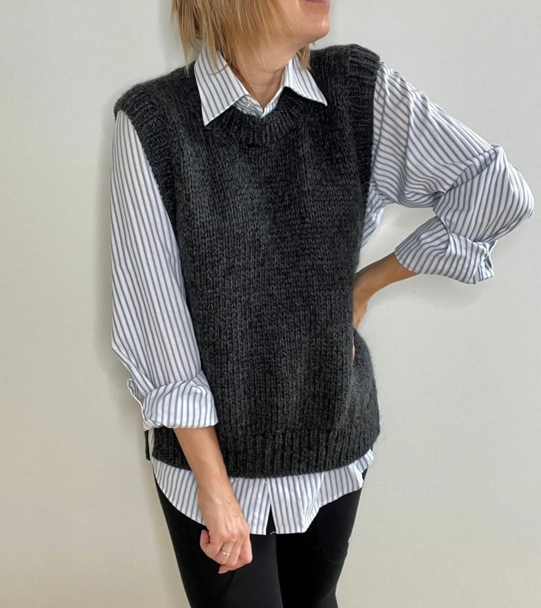 Knitted Vest easy pattern