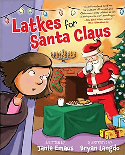 Latkes for Santa Claus by Janie Emaus book cover image