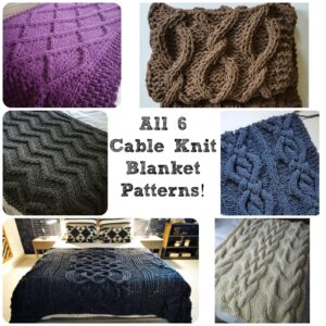 6 Cable Knit Blanket Patterns