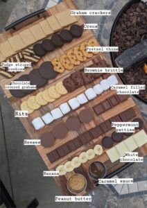 Smores Charcuterie board image from letsliveandlearn