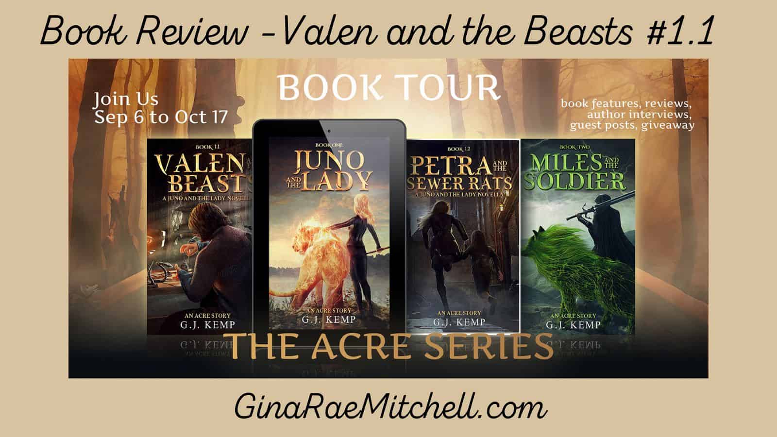 Valen and the Beasts (An Acre Story 1.1) by G.J. Kemp | Book Review | #JunoAndTheBeasts #Novella #EpicFantasy @ireadbooktours