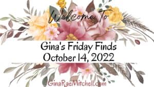 Read Now! Gina’s Friday Finds | October 14, 2022 | Indie Author News, Spooky Books, Crafts, and Recipes