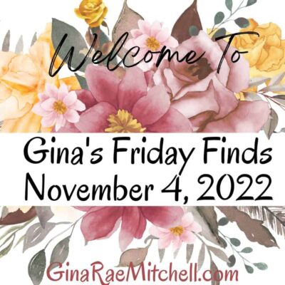 Friday Finds November 4, 2022 | Exciting Author News ~ Recipes ~ Crafts ~ Blog Roundup