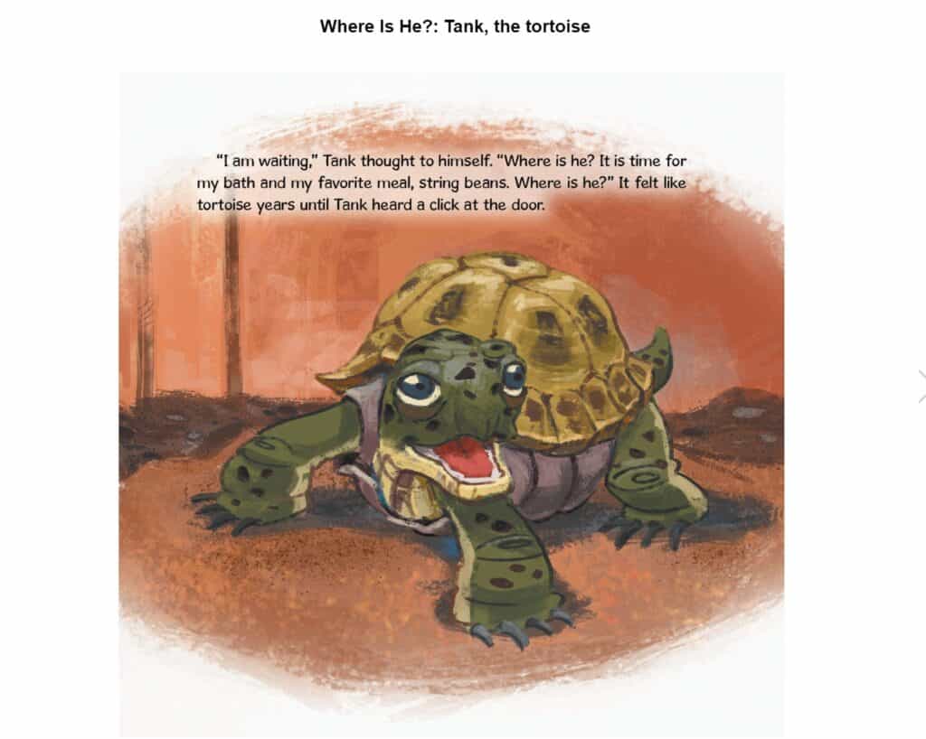 Where is He Tank the Tortoise excerpt