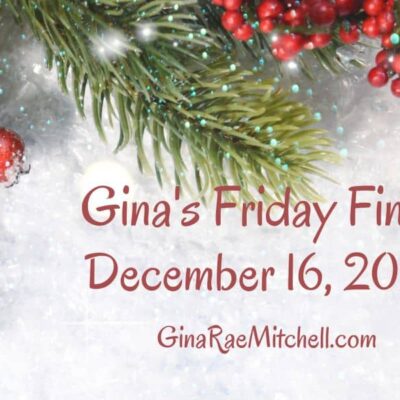 December 16, 2022 ~ Friday Finds | Author News ~ Last-Minute Gift Ideas ~ Books ~Reviews ~ Recipes