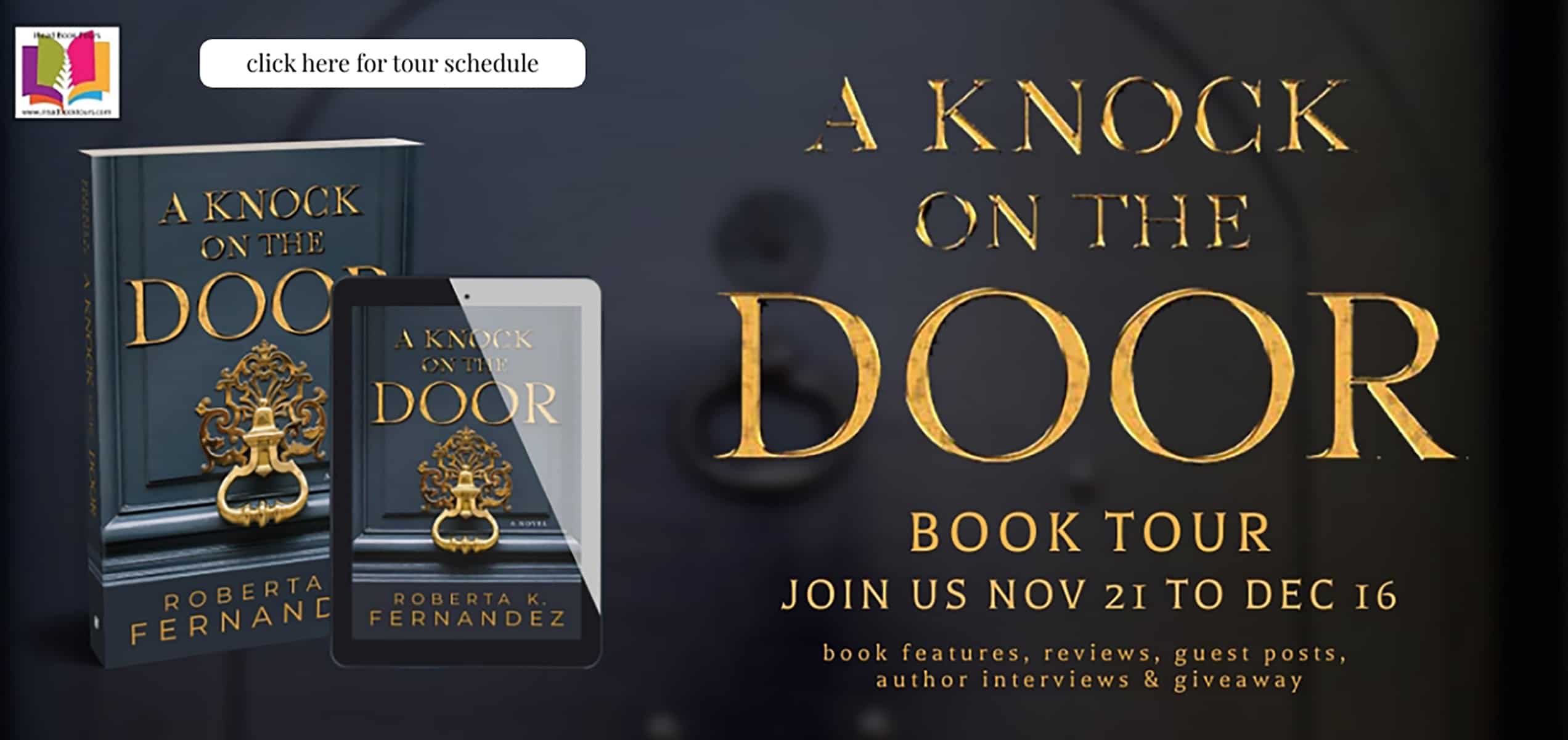 A Knock on the Door by Roberta K. Fernandez | Video Interview w/Author ~ Giveaway (ends Dec 17, 2022)