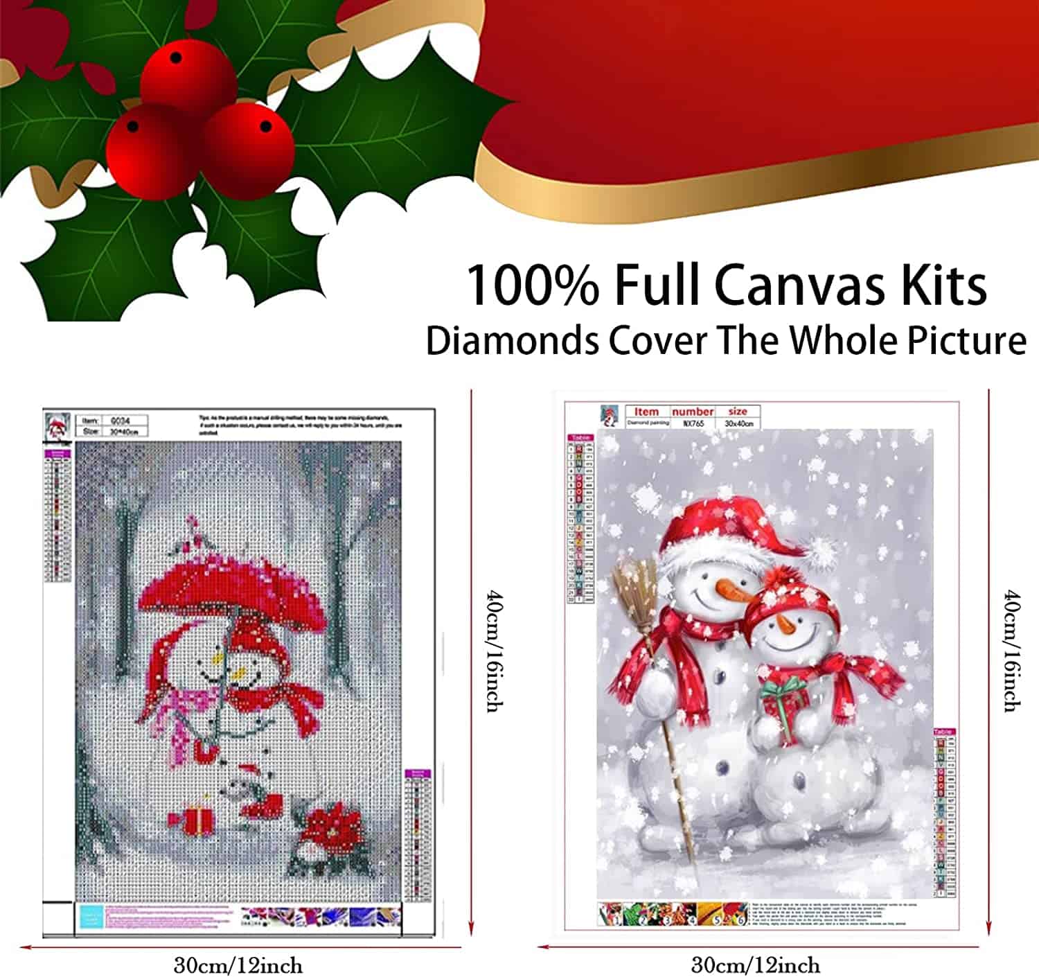 Snowman Diamond Painting Kit