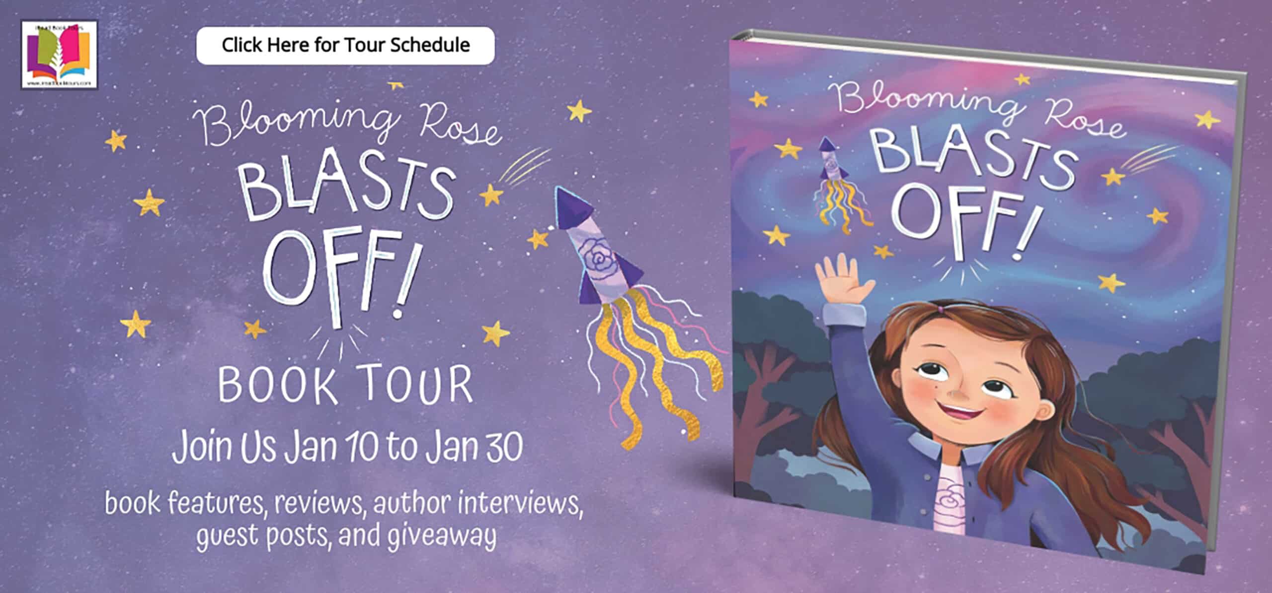 Blooming Rose Blasts Off by Lauren Piland | Children's Book Review ~ Guest Post from Author | 5-Stars