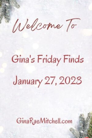 The 27 January 2023 Friday Finds are here with a new Author of the Week, Book Recs, Delish Recipes, Crafts, & a Blog Roundup.