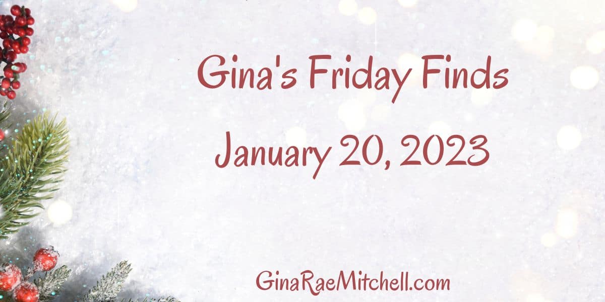 The January 20th-2023 Friday Finds are here with a new Author of the Week, Winter Comfort Food, Book Deals, Indie Author News, Craftiness, and a Blog Roundup.