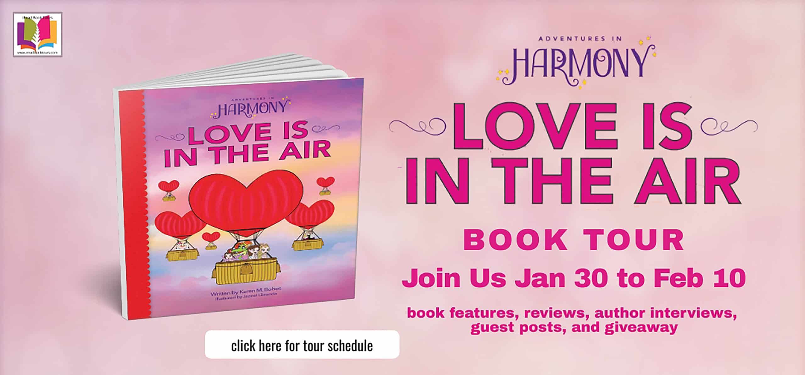Love is in the Air by Karen M. Bobos (Adventures in Harmony #7) | Children's Book Review