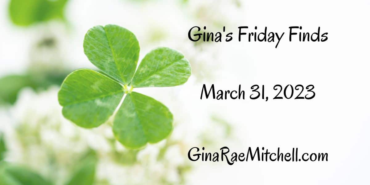 The 31 March 2023 Friday Finds are here with a new Author & Blogger of the Week, Indie Author News, Book Recs, Delicious Recipes & Cute Crafts.