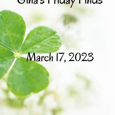 The 17 March 2023 Friday Finds are here with a new Author of the Week, Books to Read, Good Food to Eat, Gardening, and Giveaways.