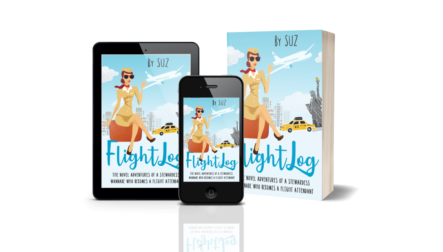 FlightLog: The Novel Adventures of a Stewardess Wannabe who Becomes a Flight Attendant by Susan Humphrey | Audiobook Review ~ 4-Stars 2 Flightlog 3 book image
