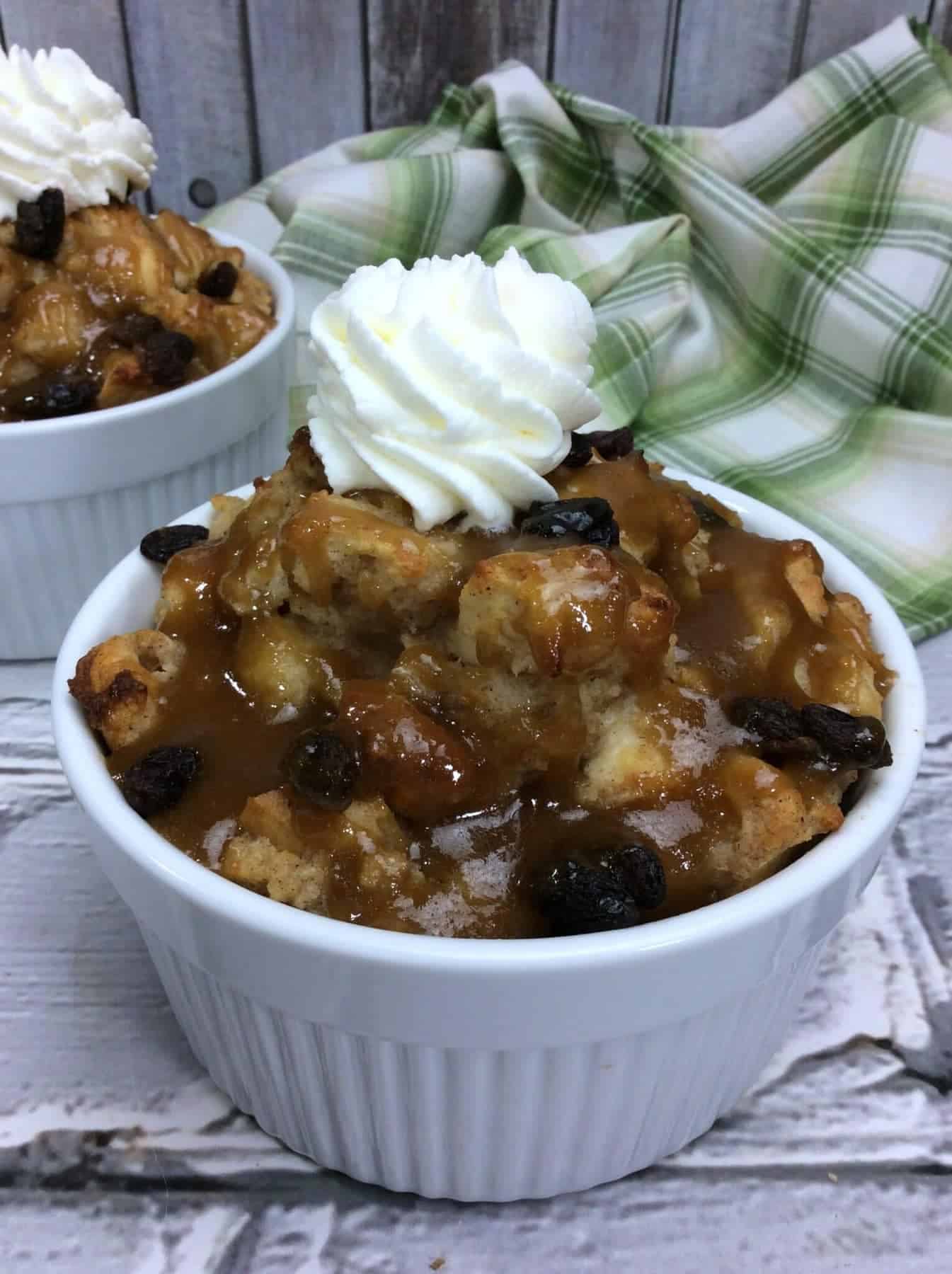 Irish Bread Pudding with Whiskey from Kitchen Fun w My 3 Sons