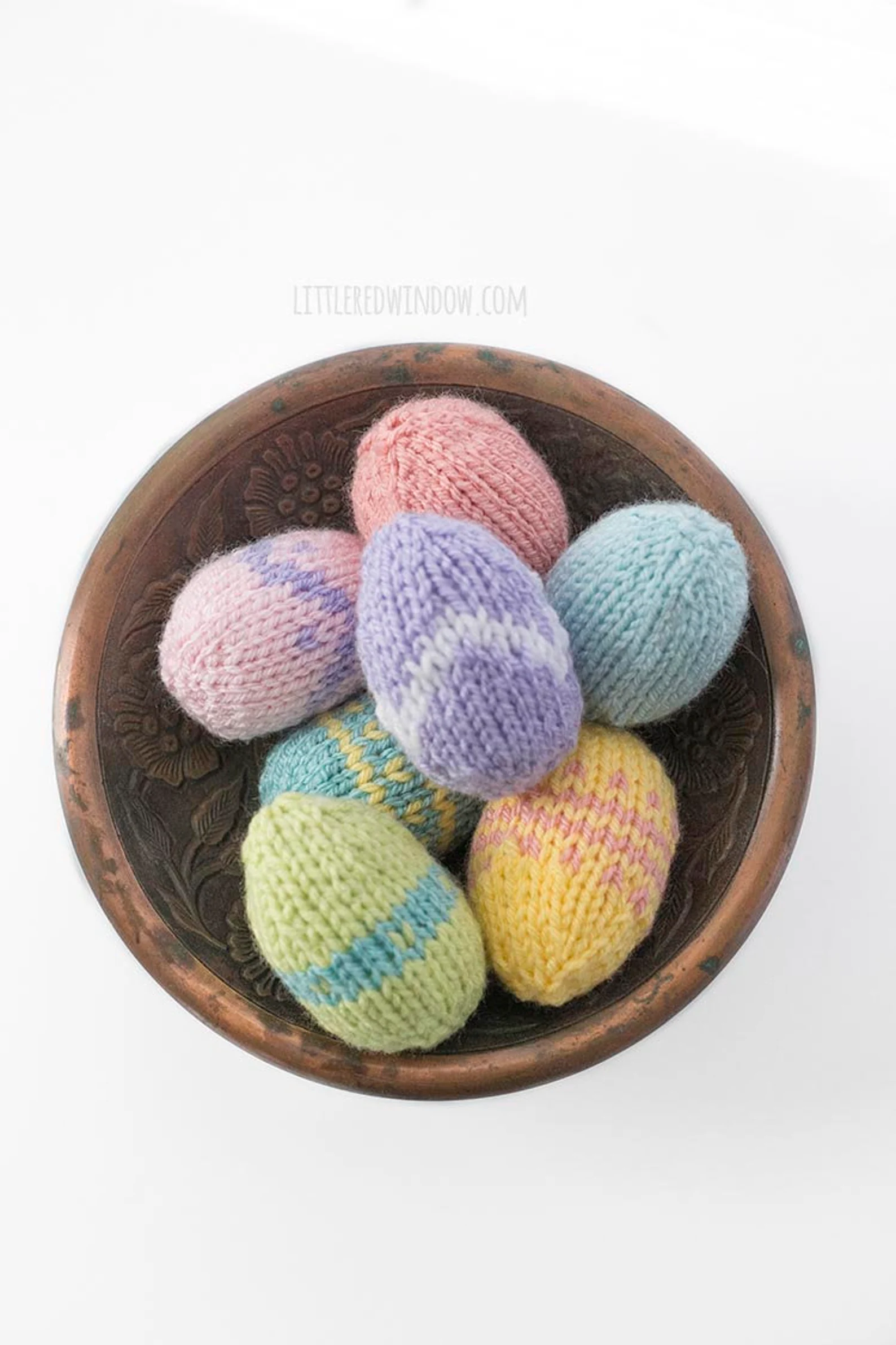 Knitted Easter Egg Pattern by Little Red Window