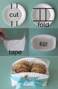 Paper plate cookie Basket by It's Always Autumn