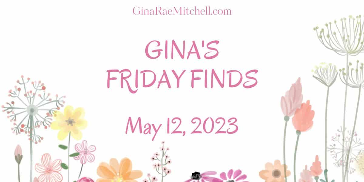 The 12 May 2023 Friday Finds are here with spring book recommendations, recipes, and a plea for craft inspiration! 