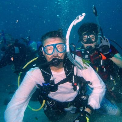 Sammy & Scarlett's Coral Reef Adventure by Robert Andrew Provan | Book Review ~ Author Guest Post ~ (1) Signed Copy Available | #ChildrensBook #Ecology @iReadBookTours 5 Robert-Andrew-Provan-Diving-Picture