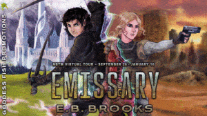 Emissary by E.B. Brooks | Book Review ~ Excerpt ~ Guest Post ~ $25 Gift Card | #ScienceFiction #GameLit #Adventure #IndieAuthor | @GoddessFish @EBBrooksFiction 