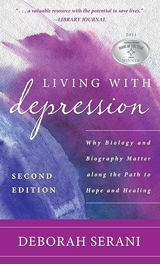 Living with Depression book cover purple