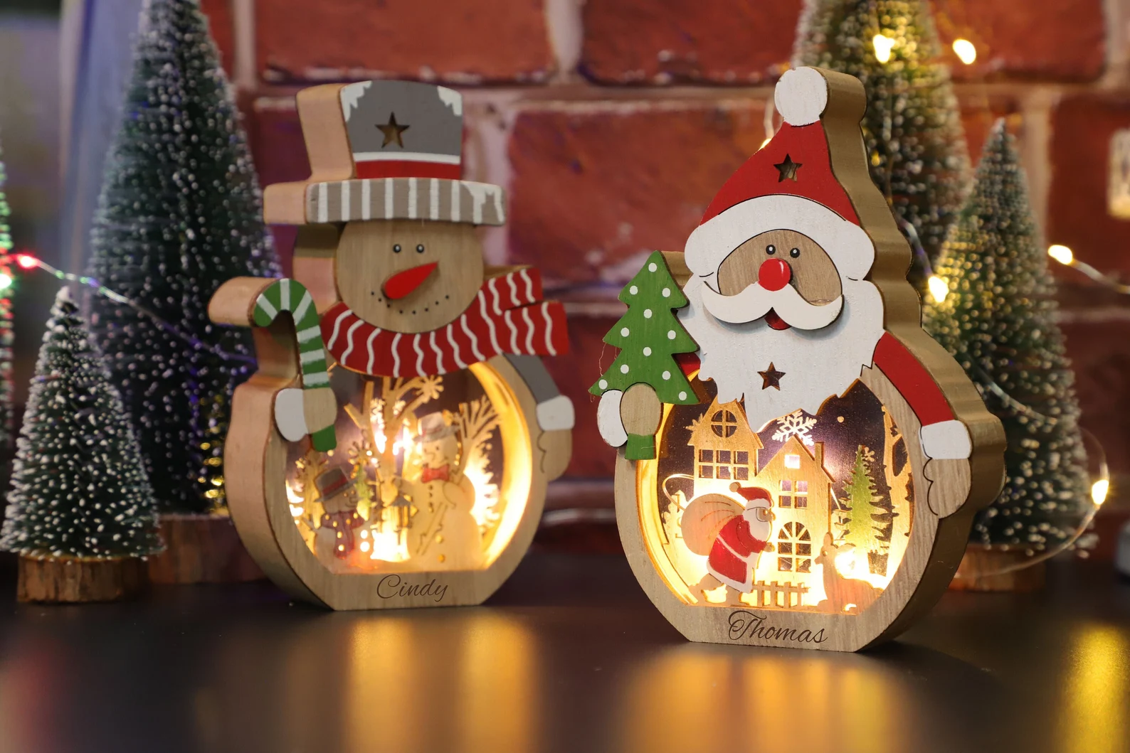 Custom Christmas Ornaments with lights image