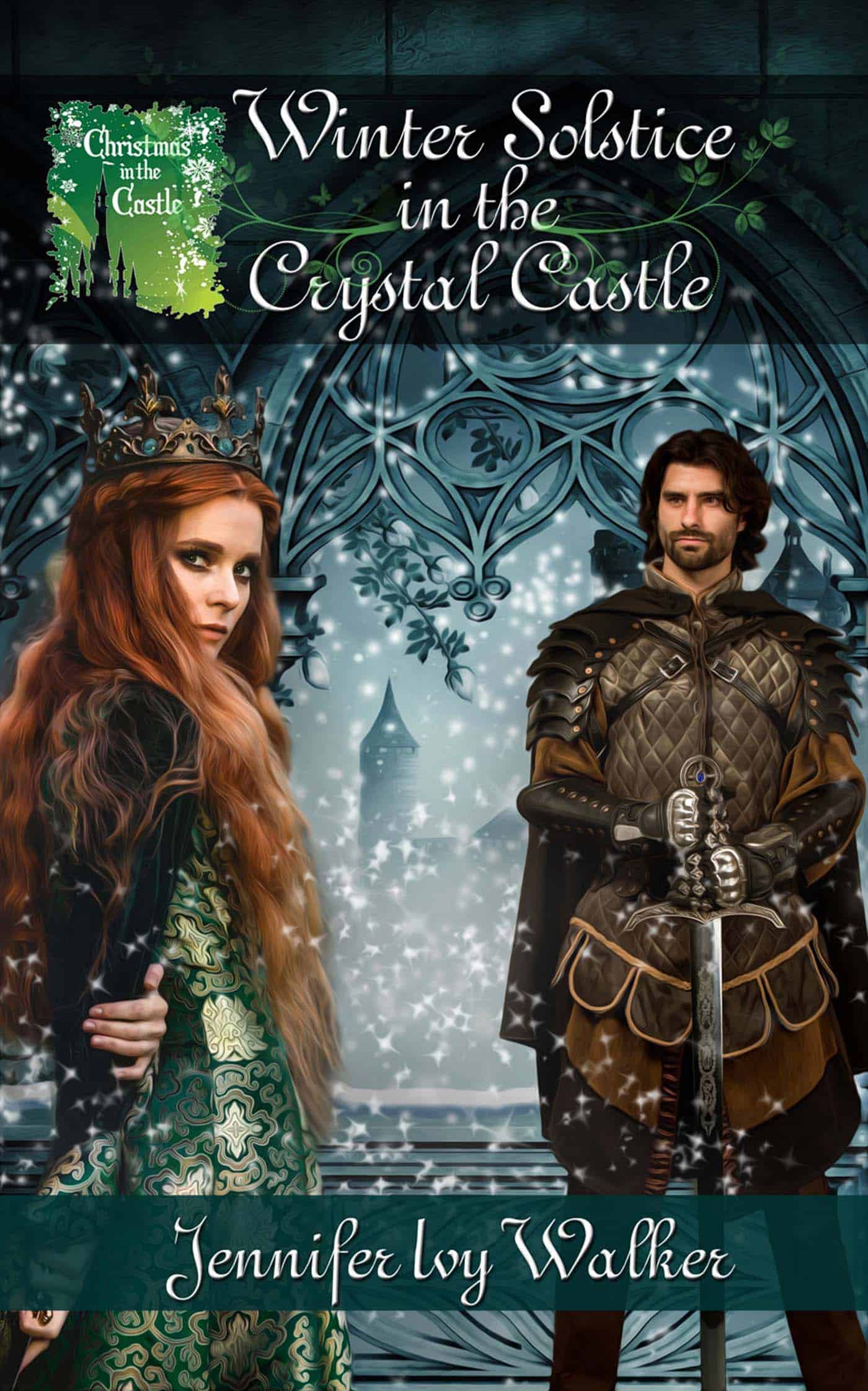 Winter Solstice in the Crystal Castle book cover - medievel romance theme