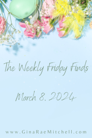 Weekly Friday Finds | 03-08-2024 | Books ~Author News ~ Recipes ~ Crafts ~ Trivia Contest Winner & New Question