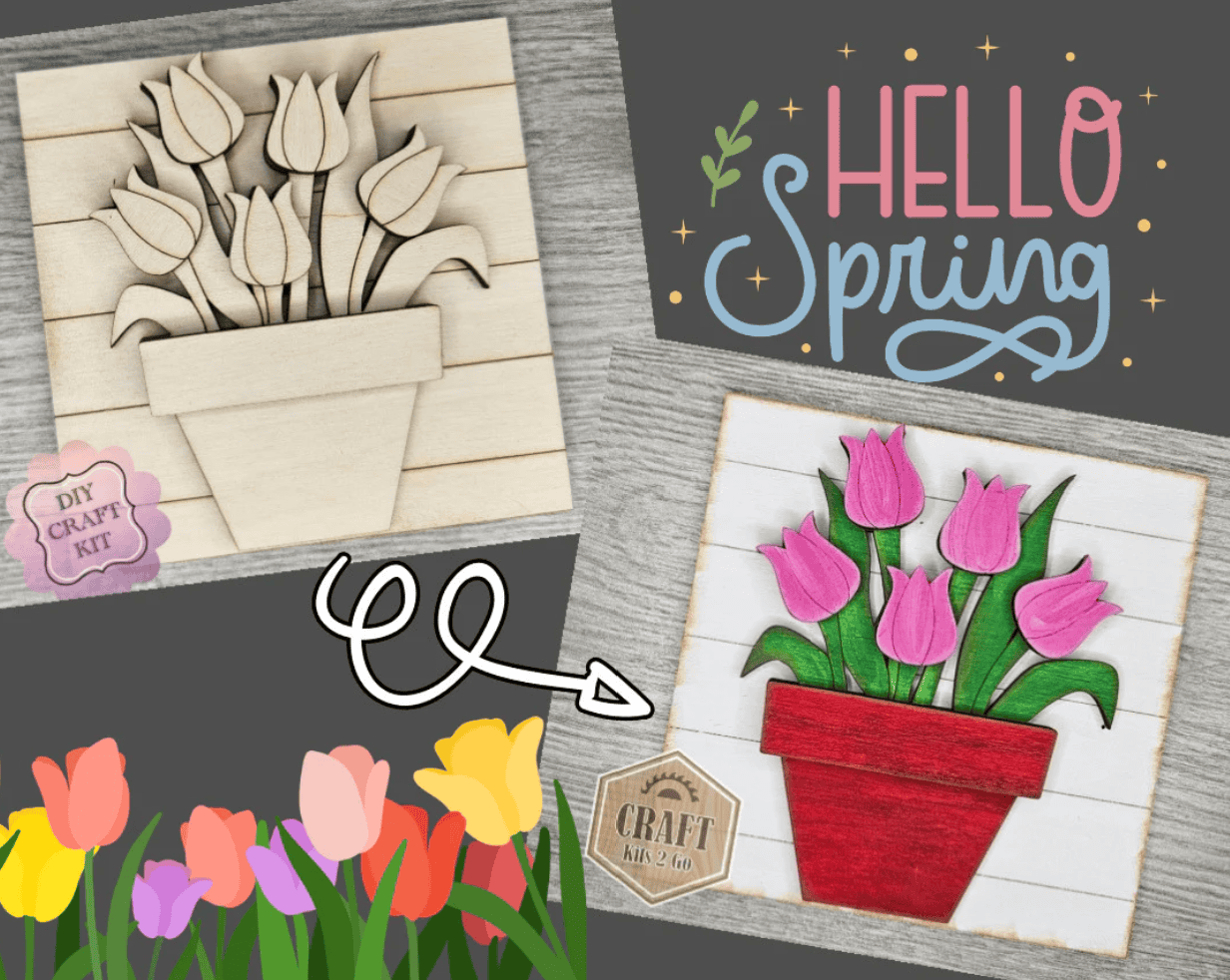 Craft Kits from Etsy - Tulips