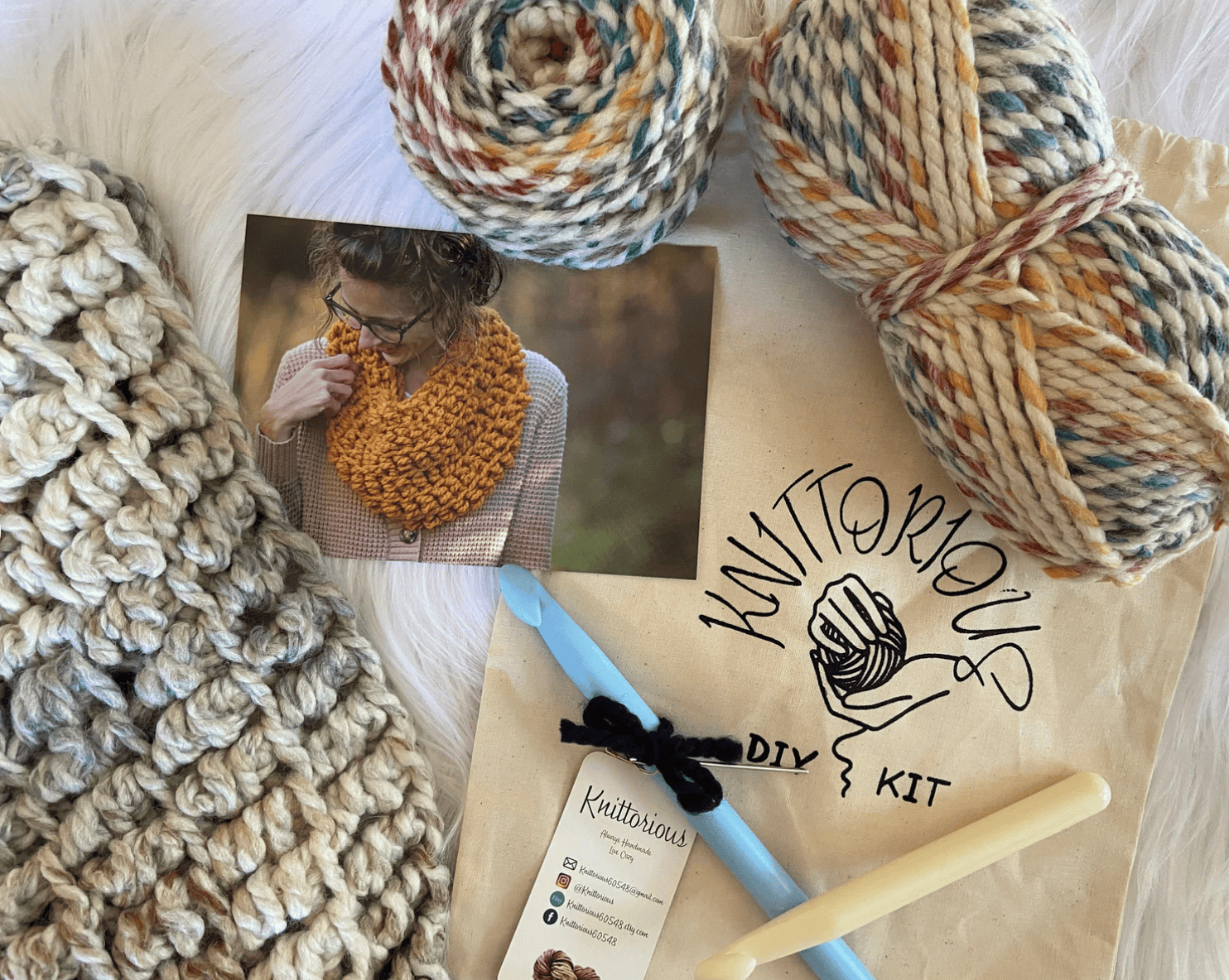 Crochet a Scarf Kit from Knitorious
