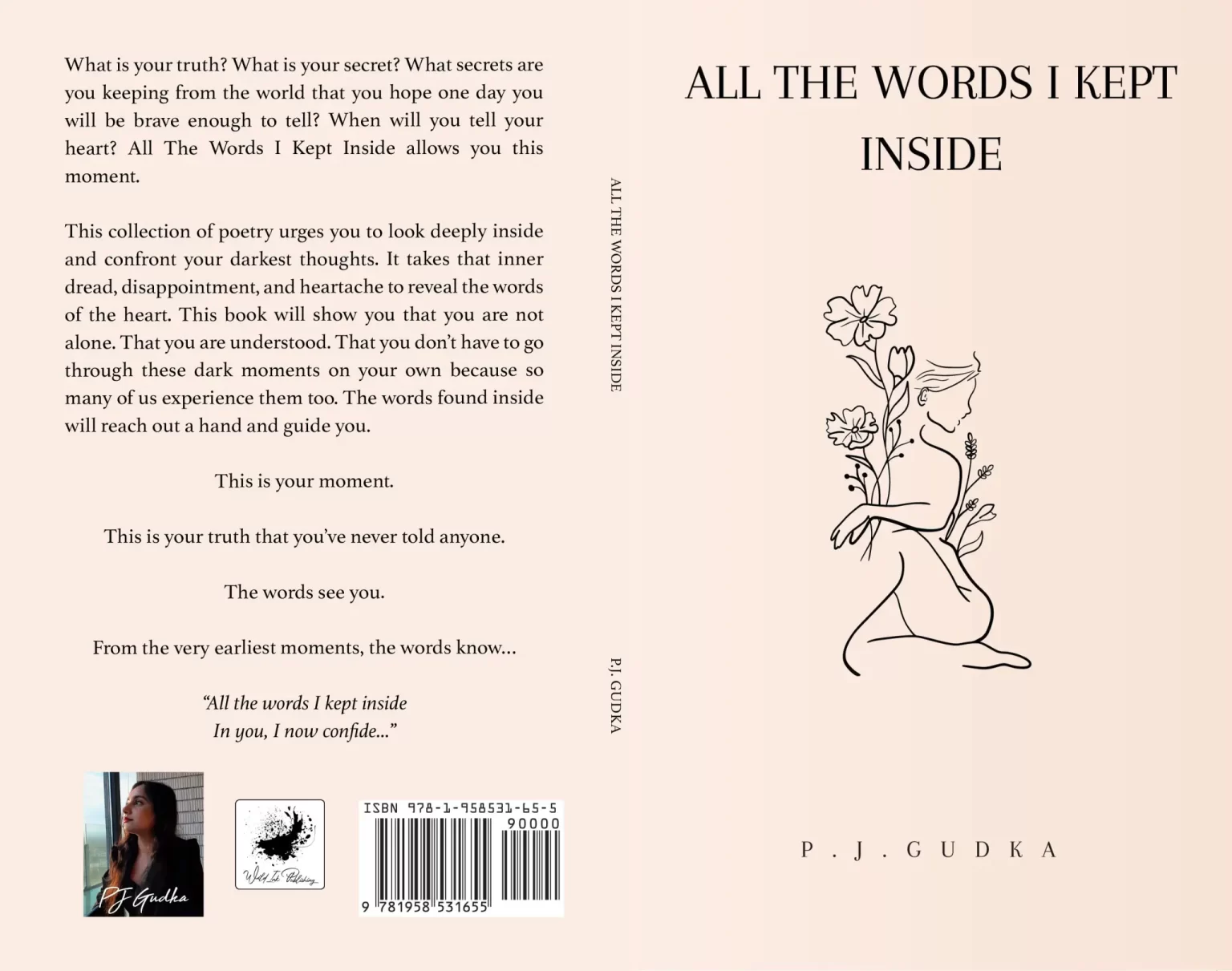 Spotlight | All the Words I Kept Inside (100 Original Poems) by P J Gudka | #Poetry #Family #Love #Women | @PoojaGudka @LifesFineWhine @herbivoreonajourney @Pooja.Gudka.79 5 All the words I kept inside book jacket