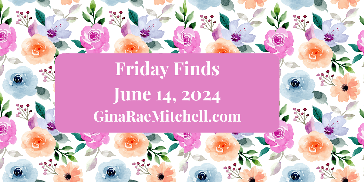 Friday Finds Watercolor roses Banner 06-14-2024