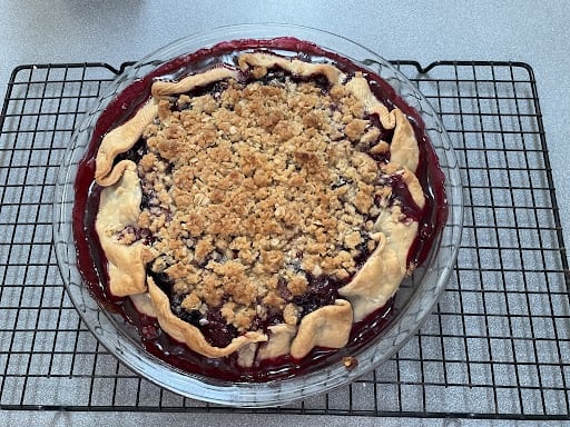 Blackberry Pie with Butter crumb topping 07-26-2024