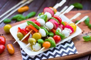 caprese-skewers from Class Pop