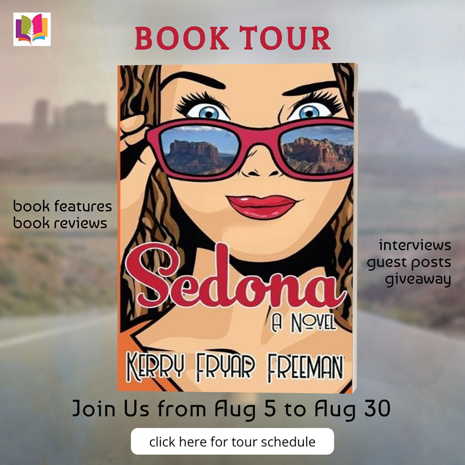 Friday Finds 08-23-2024 Weekly Friday Finds | 08-23-2024 | Books ~ Recipes ~Indie Authors ~ Trivia & Riddles ~ Crafts ~ Blog Roundup ~ Spooky Fun 5 SEDONA BY KERRY FREEMAN TOUR BANNER W BUTTON