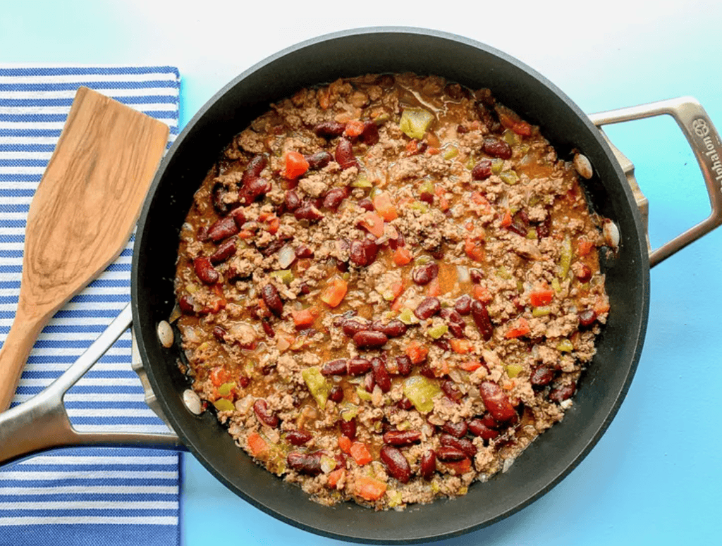 Southern Ground Beef & Bean One-Skillet Recipe