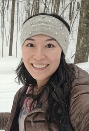 Kyrie Wang Author image in the snow