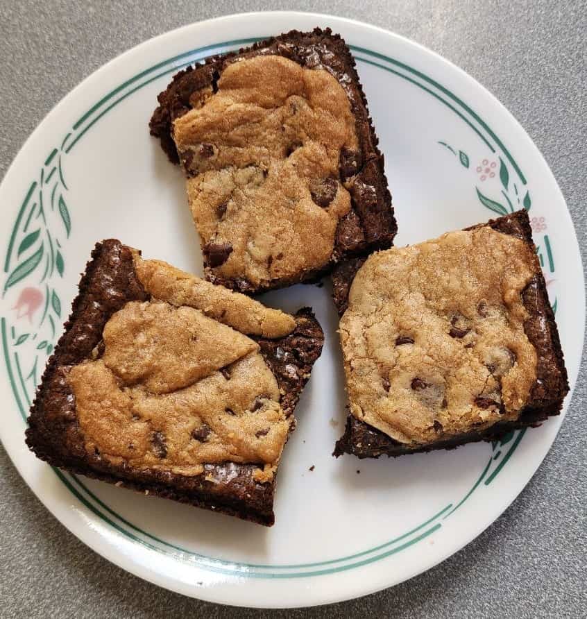 Regular sized Brownies with cookie dough 10-18-2024