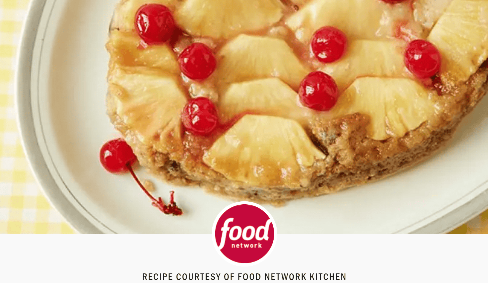 Slow-cooker Pineapple upside down cake from The Food Network