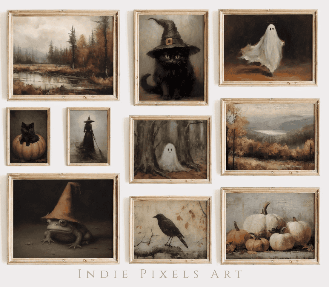 Vintage Halloween Printables for FF 10-18-2024