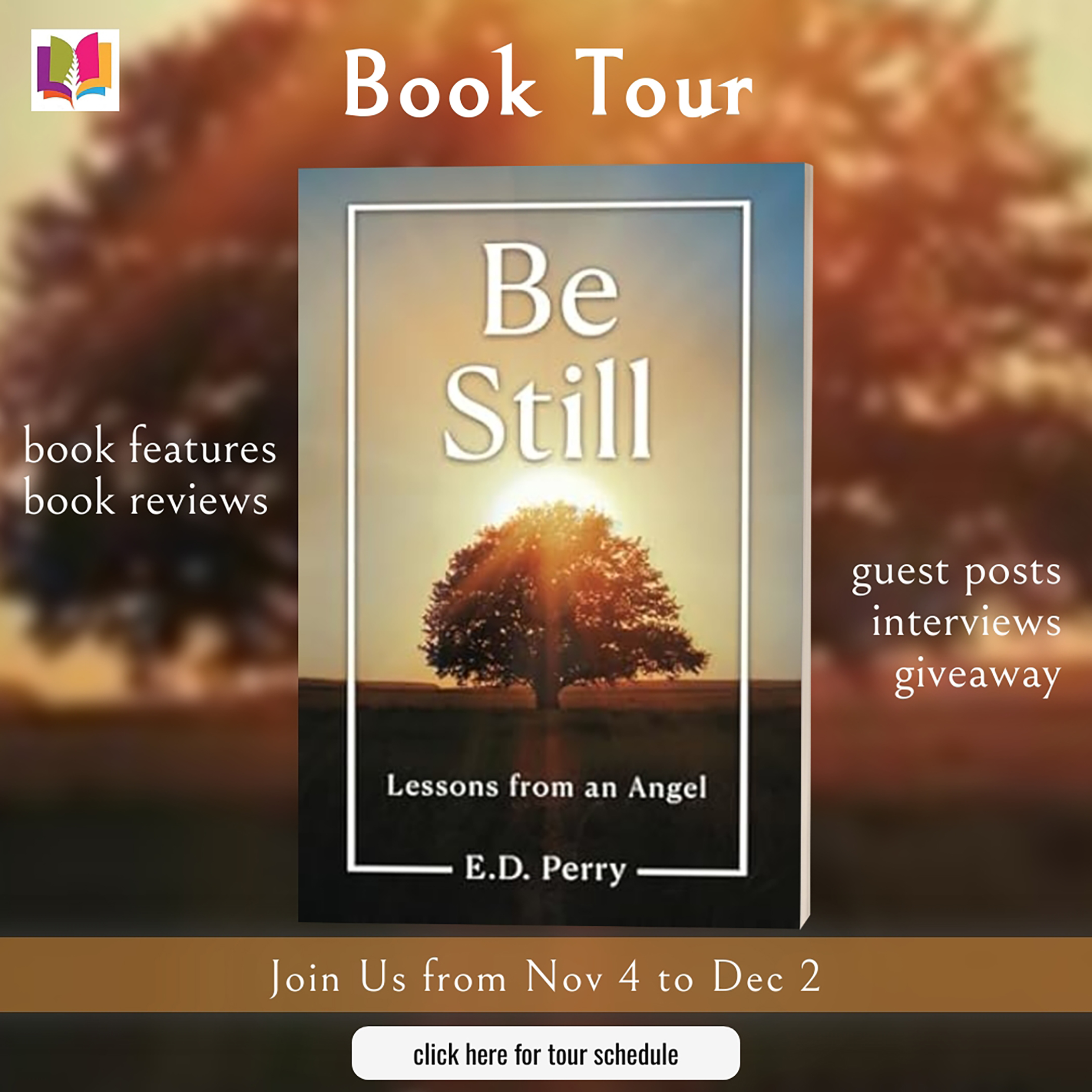 Be Still: Lessons from an Angel by E.D. Perry (1 Free Copy available for #giveaway)| #BookReview #AuthorGuestPost #BibleStudy #ChristianPersonalGrowth 
